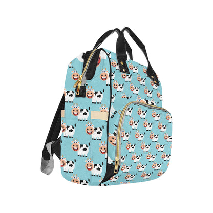 Cattle Cute Pattern Print Design 01 Diaper Bag Backpack