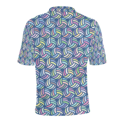 Volleyball Print Design LKS301 Men Polo Shirt