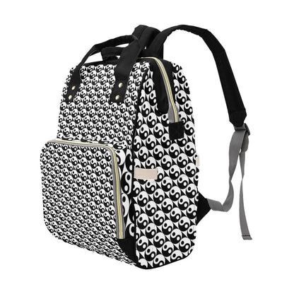 Yin Yang Print Design LKS304 Diaper Bag Backpack