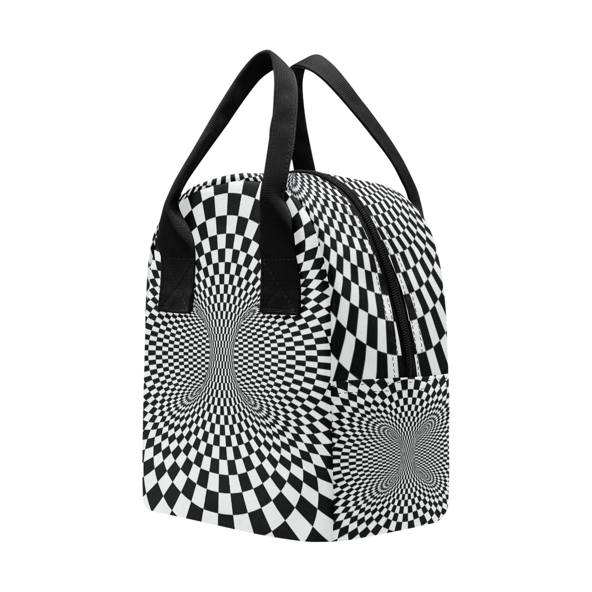 Optical illusion Projection Torus Insulated Lunch Bag