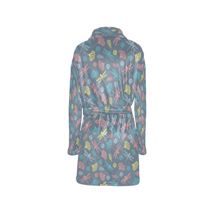 Dragonfly Print Design LKS403 Women's Fleece Robe