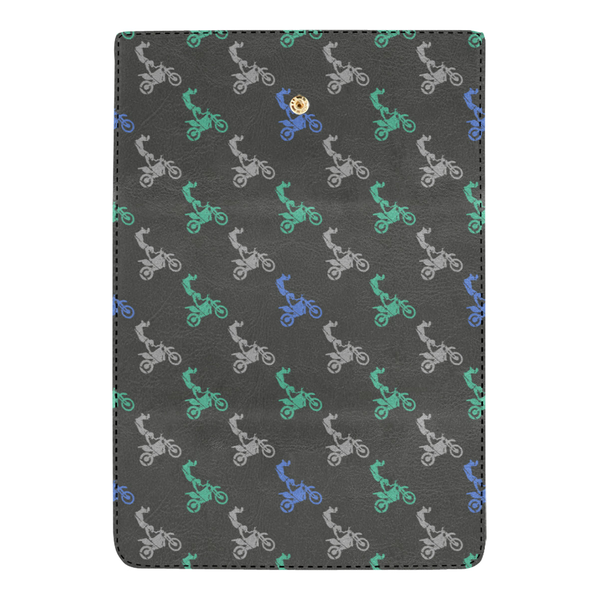 Motocross Pattern Print Design 02 Women's Trifold Wallet