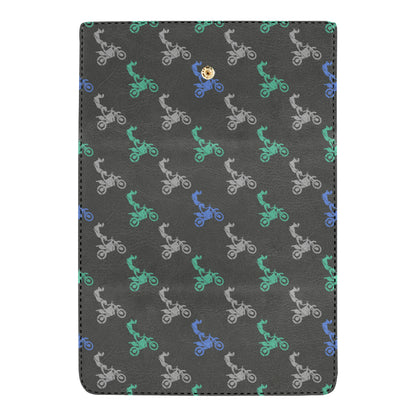 Motocross Pattern Print Design 02 Women's Trifold Wallet