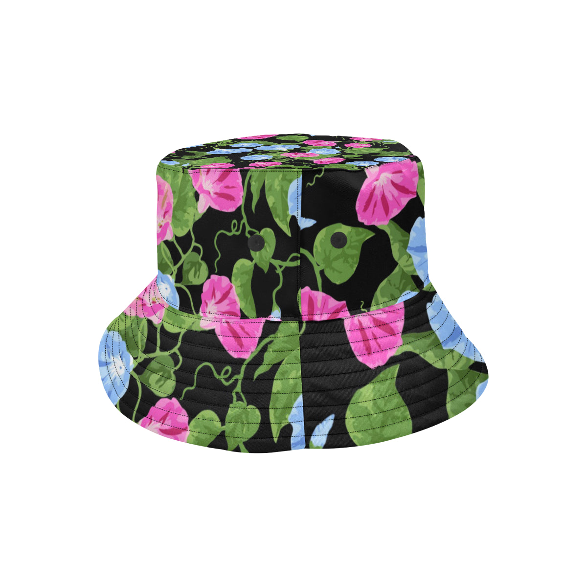 Morning Glory Pattern Print Design MG04 Unisex Bucket Hat