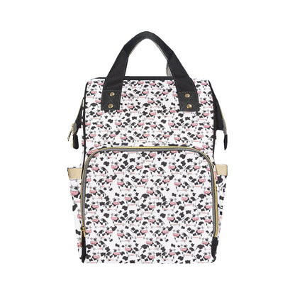 Cow Pattern Print Design 02 Diaper Bag Backpack