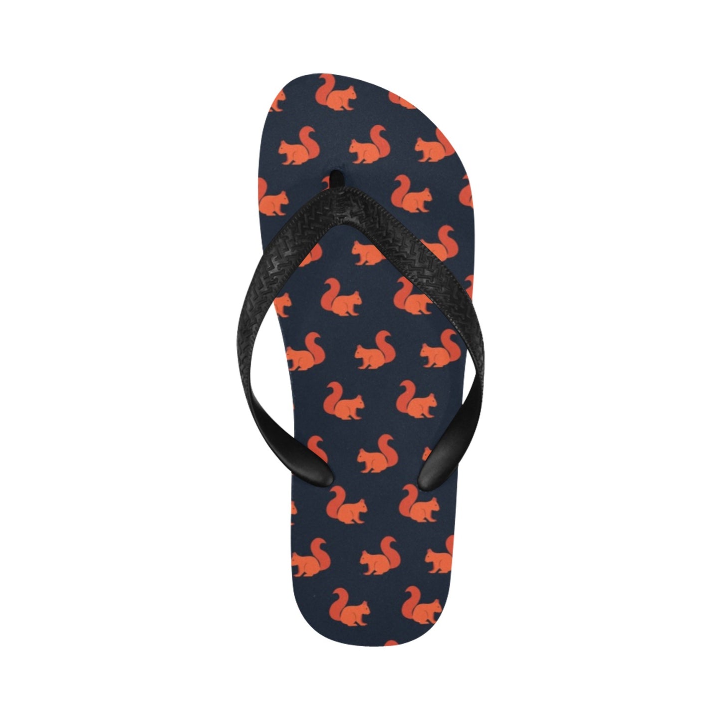 Squirrel Print Design LKS306 Flip Flops