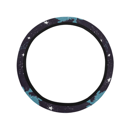 Zodiac Print Design LKS303 Steering Wheel Cover with Elastic Edge