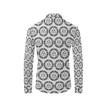 Third Eye Print Design LKS301 Men's Long Sleeve Dress Shirt