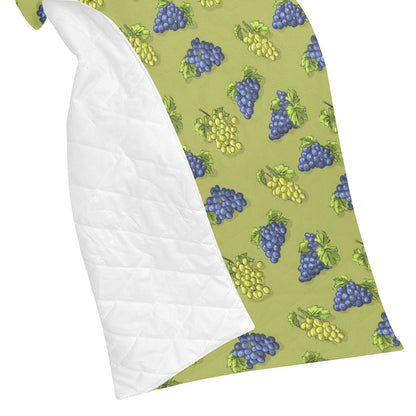 Grape Pattern Print Design GP08 Premium Quilt
