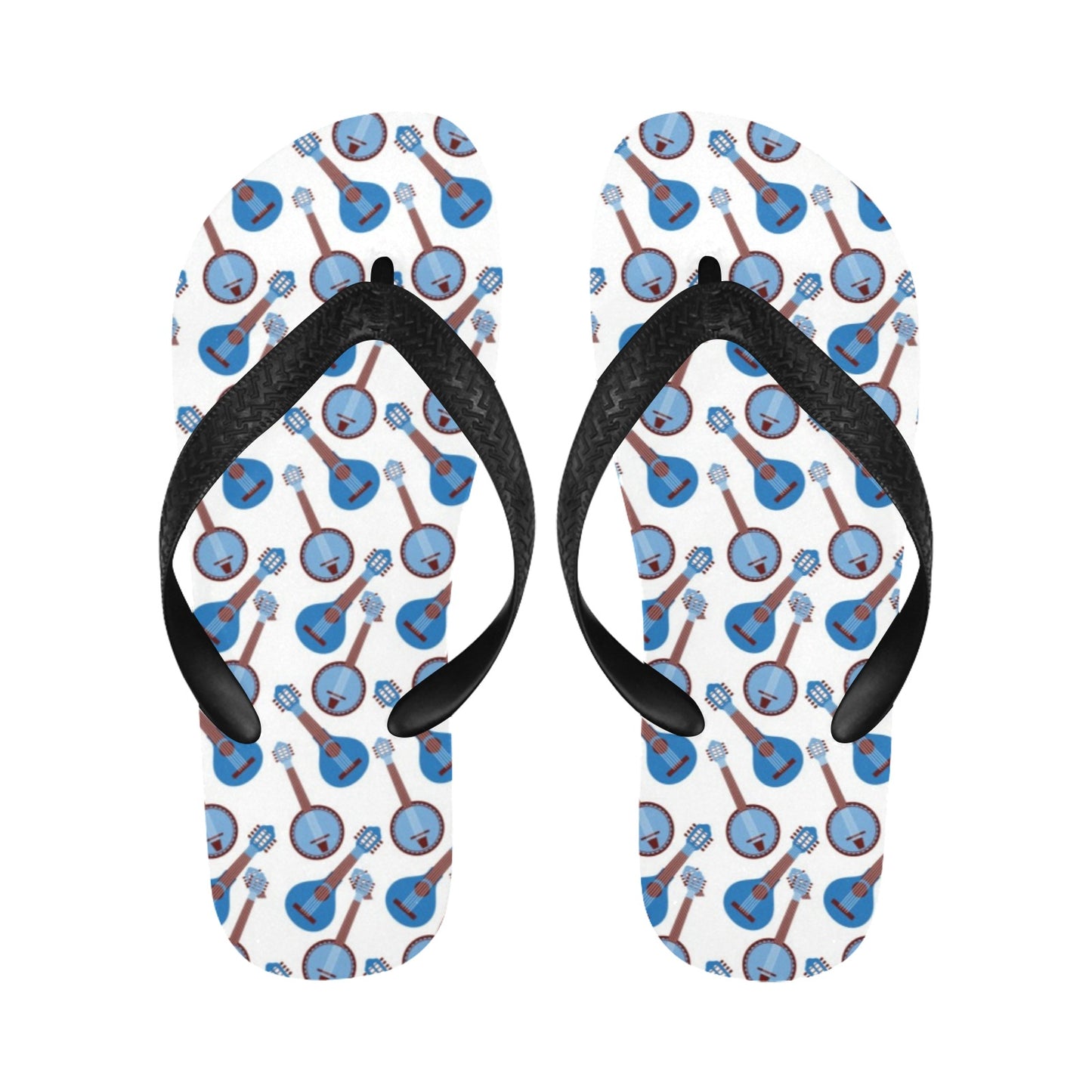 Banjo Print Design LKS401 Flip Flops