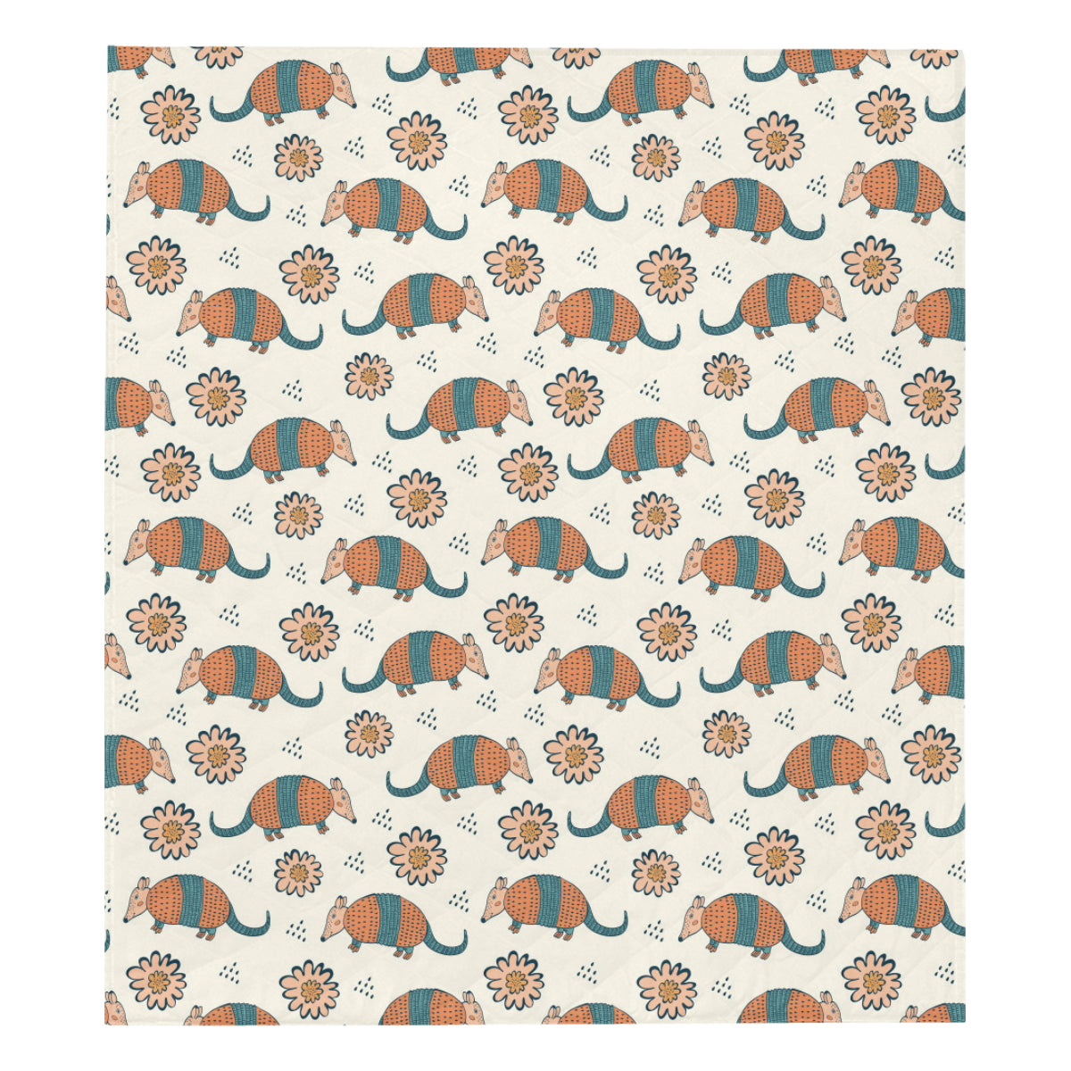 Armadillo Pattern Print Design 02 Premium Quilt