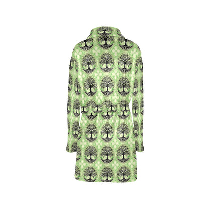Celtic Pattern Print Design 010 Women's Fleece Robe