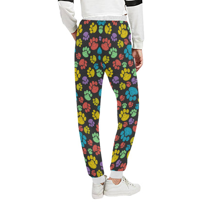 Paw Colorful Print Unisex Sweatpants