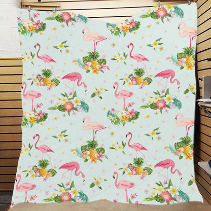 Flamingo Sweet Pattern Premium Quilt