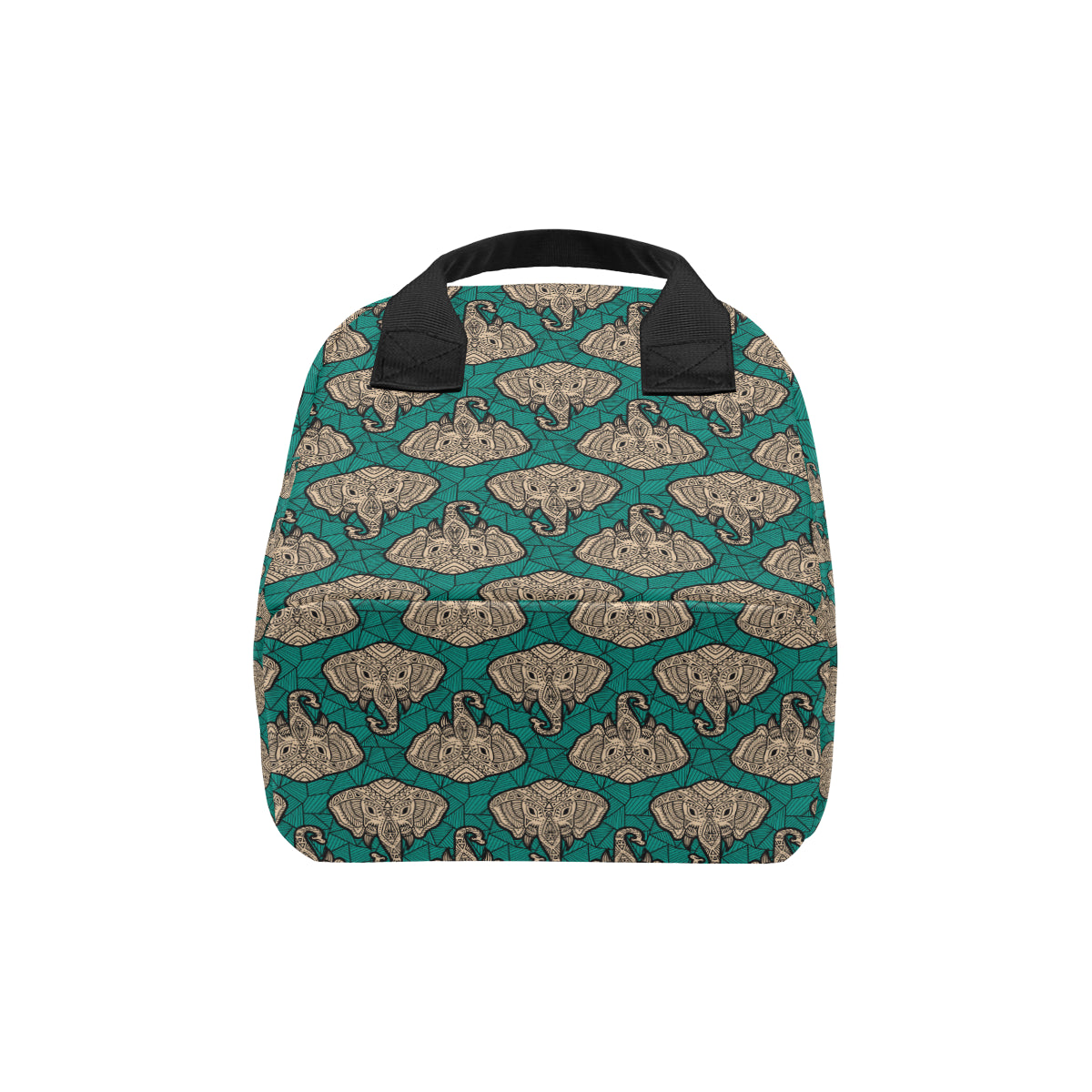 Boho Head Elephant Insulated Lunch Bag