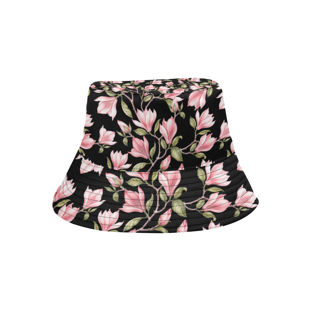 Magnolia Pattern Print Design MAG03 Unisex Bucket Hat