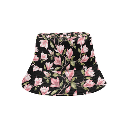 Magnolia Pattern Print Design MAG03 Unisex Bucket Hat