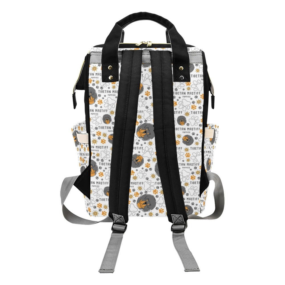 Tibetan Mastiffs Print Design LKS302 Diaper Bag Backpack