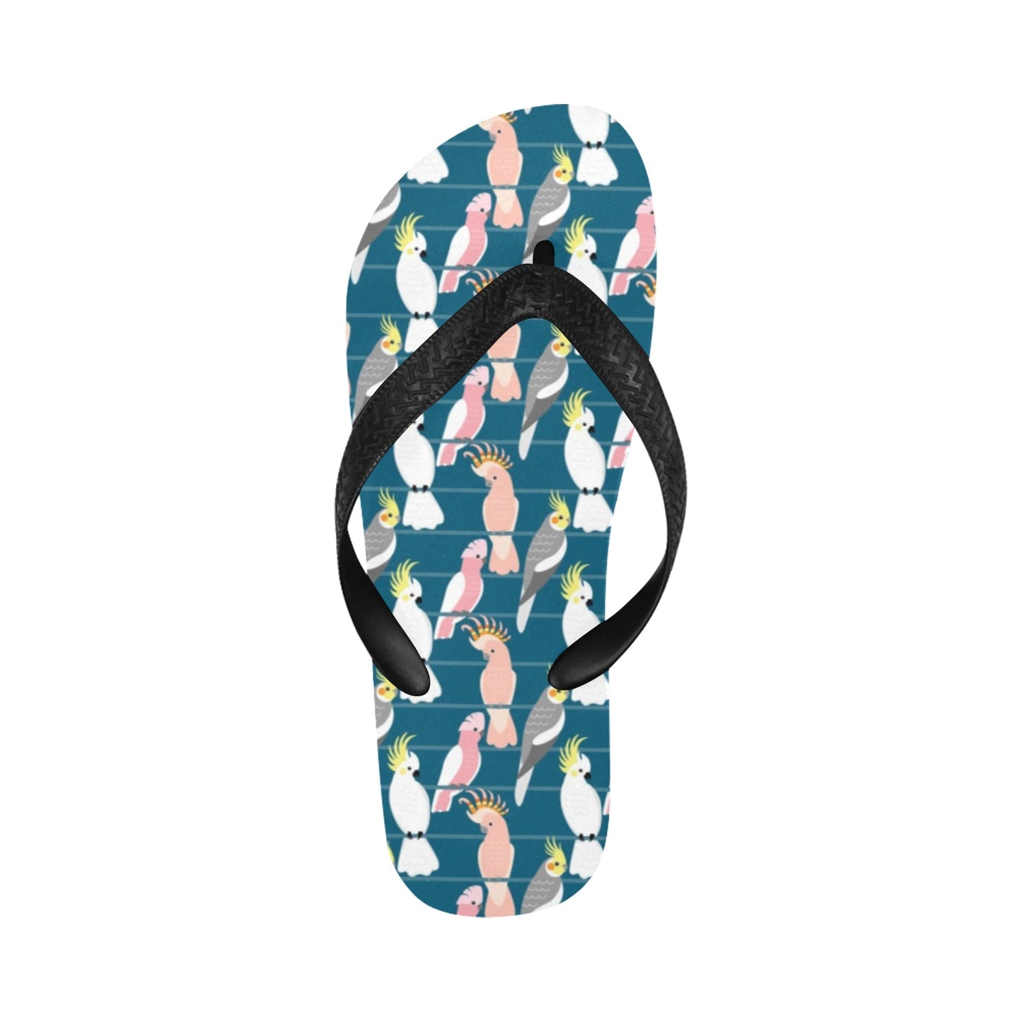 Cockatoo Print Design LKS401 Flip Flops