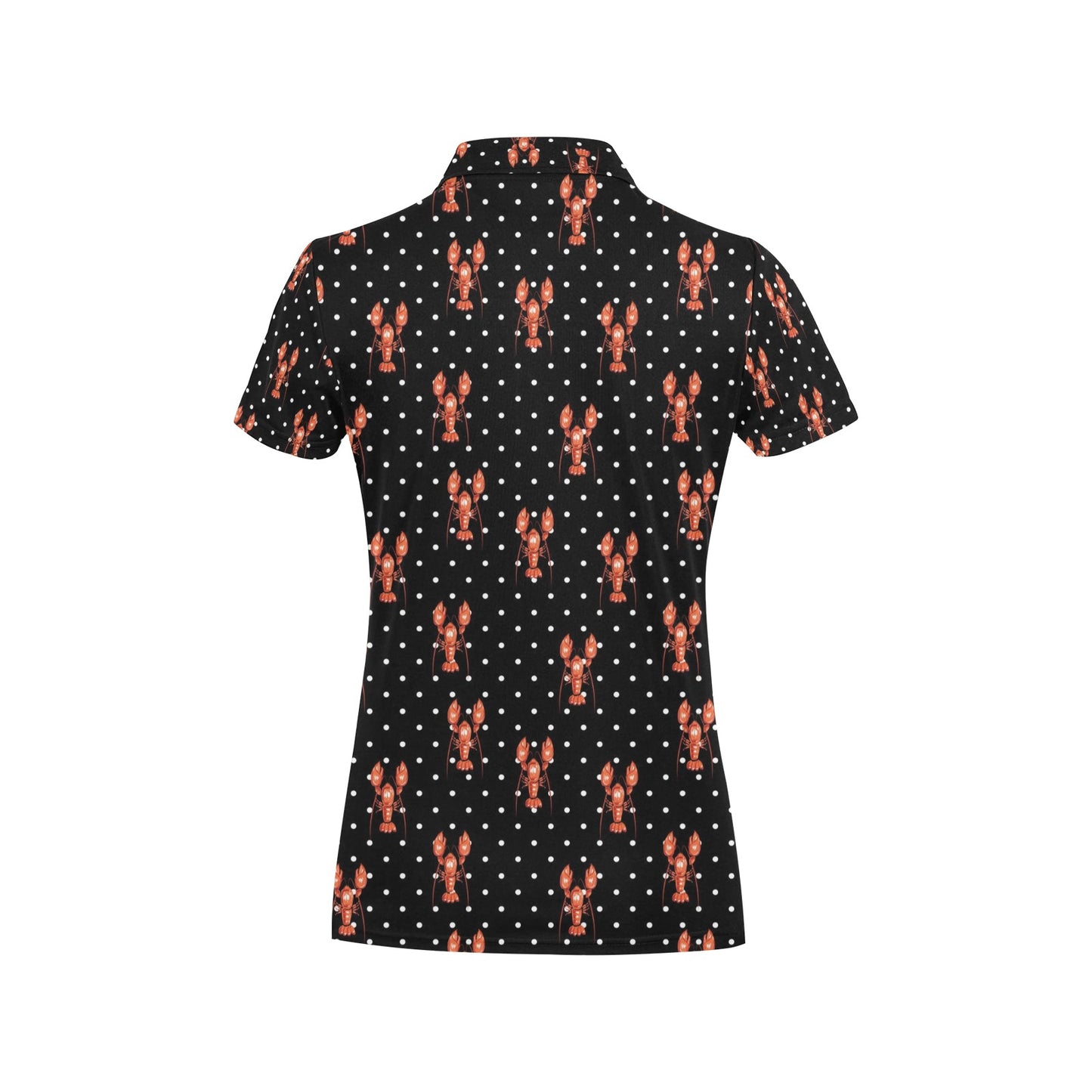 Lobster Print Design LKS401 Women's Polo Shirt