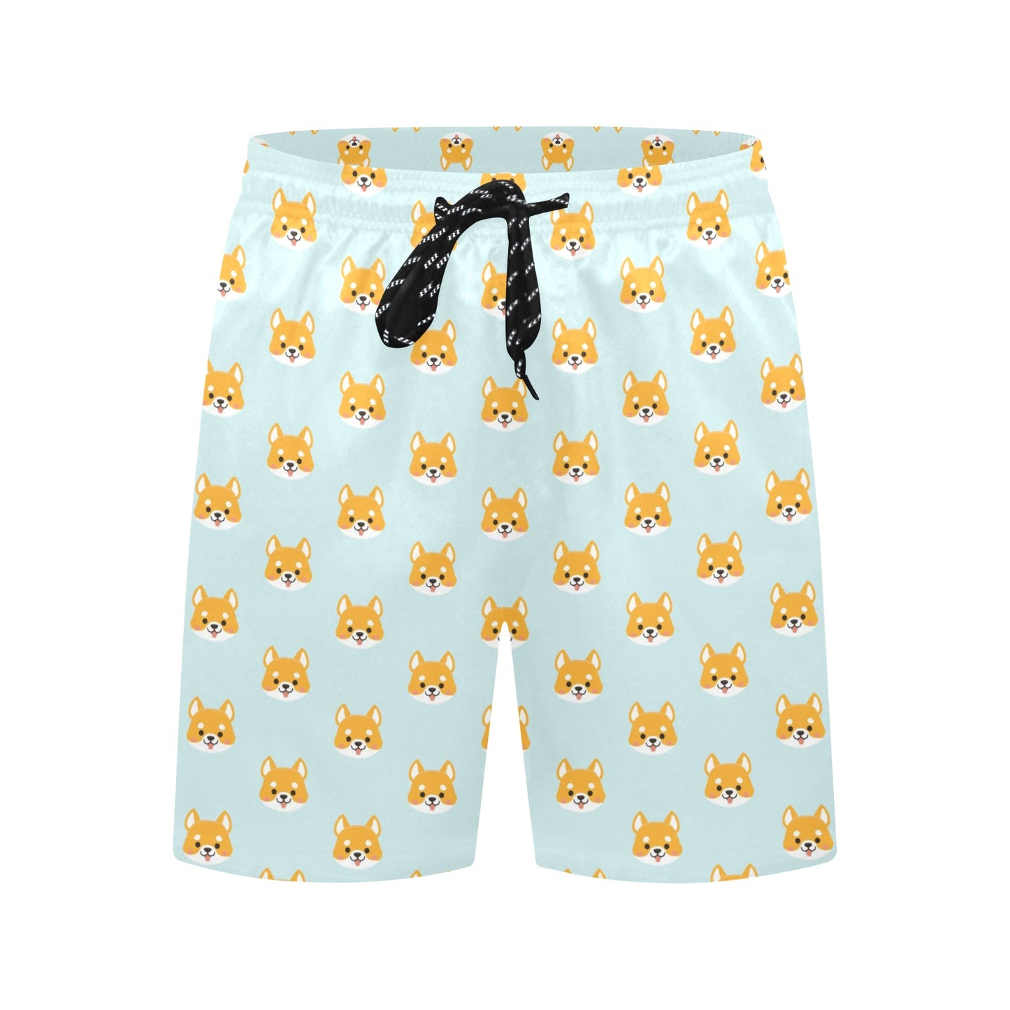 Shiba Inu Print Design LKS301 Men's Swim Trunks Beach Shorts