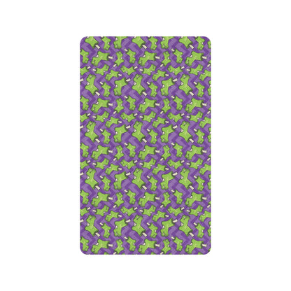 Zombie Foot Design Pattern Print Rubber Doormat