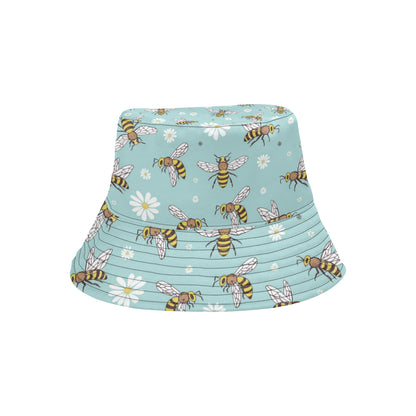 Bee Pattern Print Design BEE010 Unisex Bucket Hat