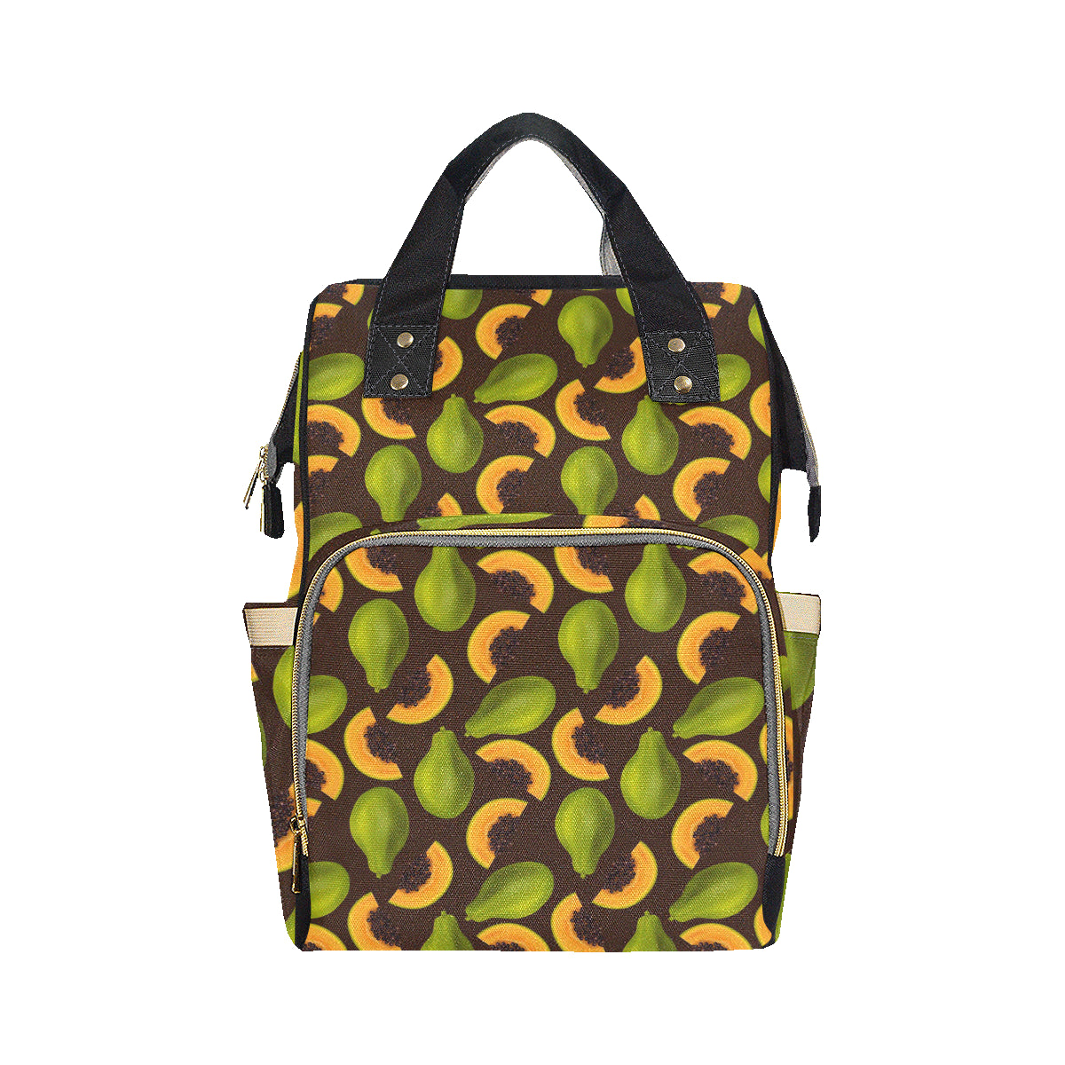 Papaya Pattern Print Design PP04 Diaper Bag Backpack