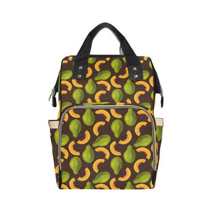 Papaya Pattern Print Design PP04 Diaper Bag Backpack