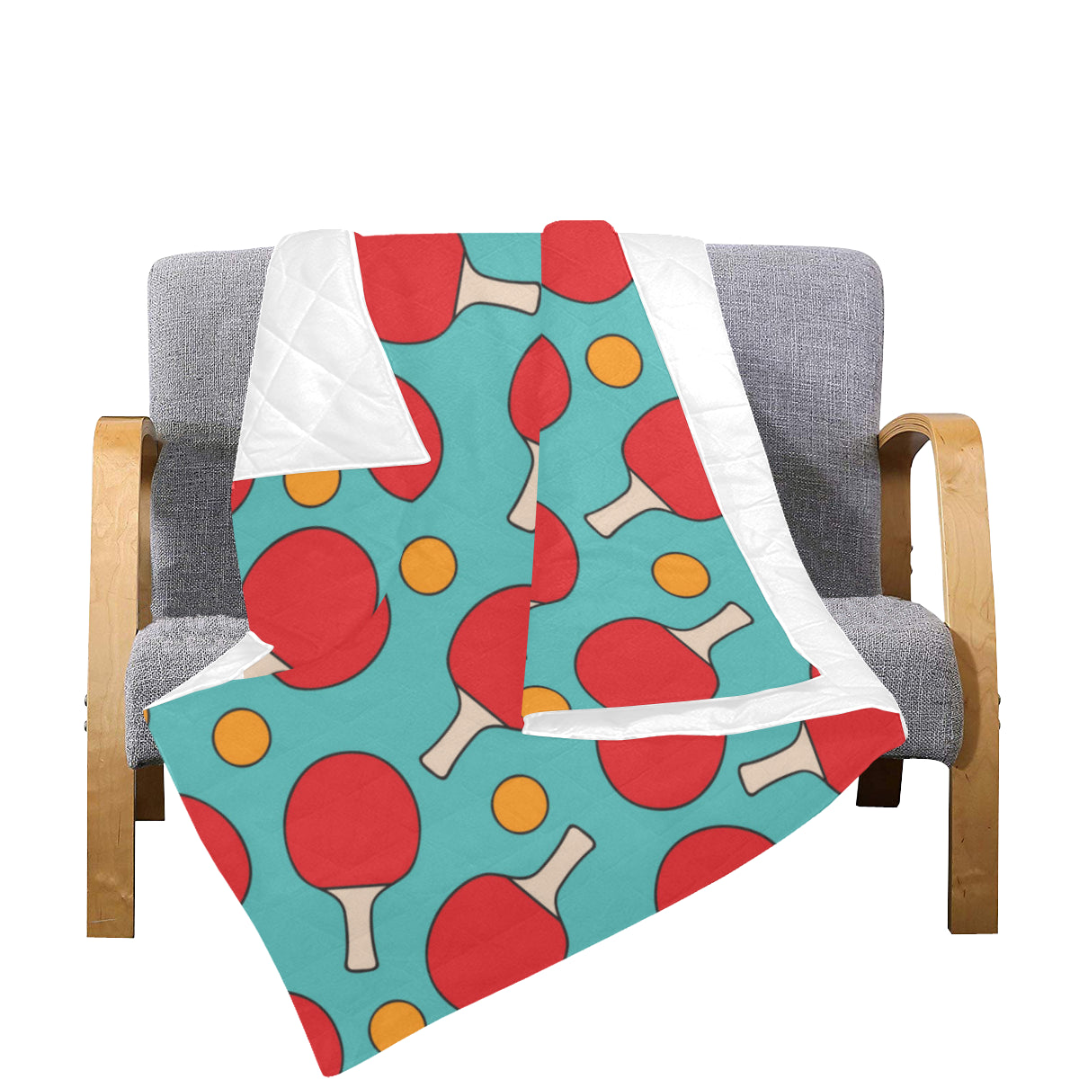 Ping Pong Pattern Print Design A01 Premium Quilt