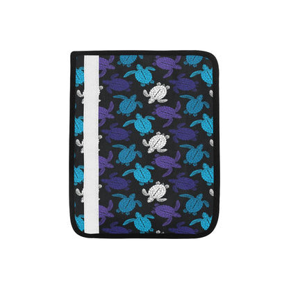 Sea Turtle Print Design LKS306 Car Seat Belt Cover