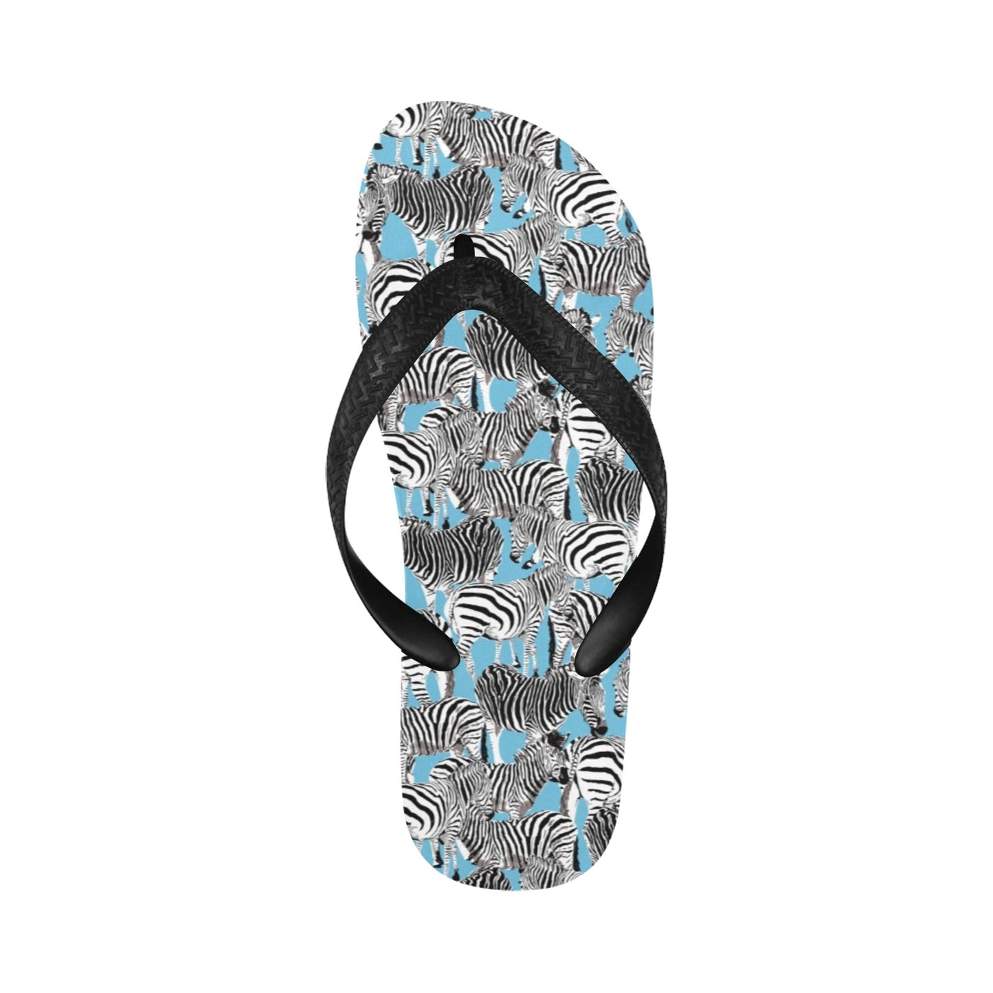 Zebra Print Design LKS305 Flip Flops