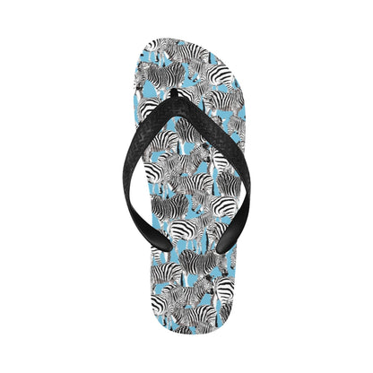 Zebra Print Design LKS305 Flip Flops