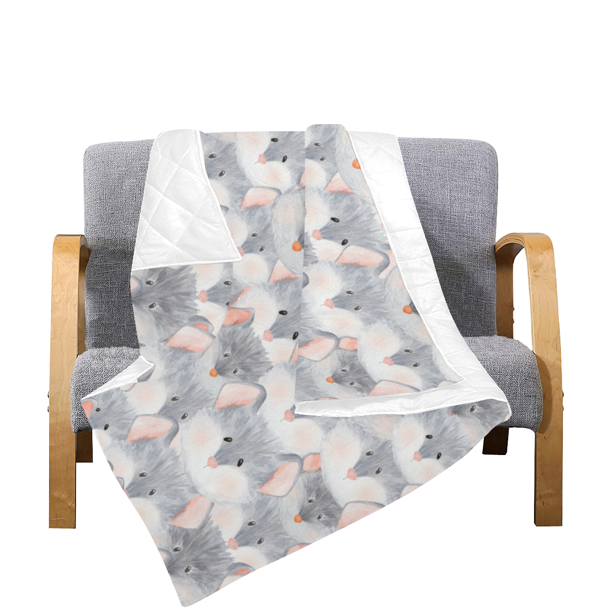 Rat Baby Pattern Print Design 02 Premium Quilt