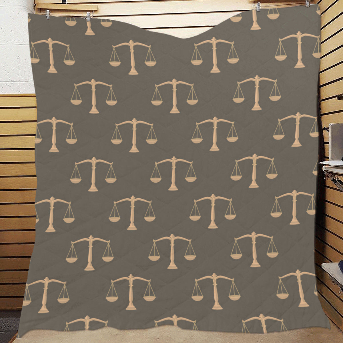 Libra Pattern Print Design 01 Premium Quilt