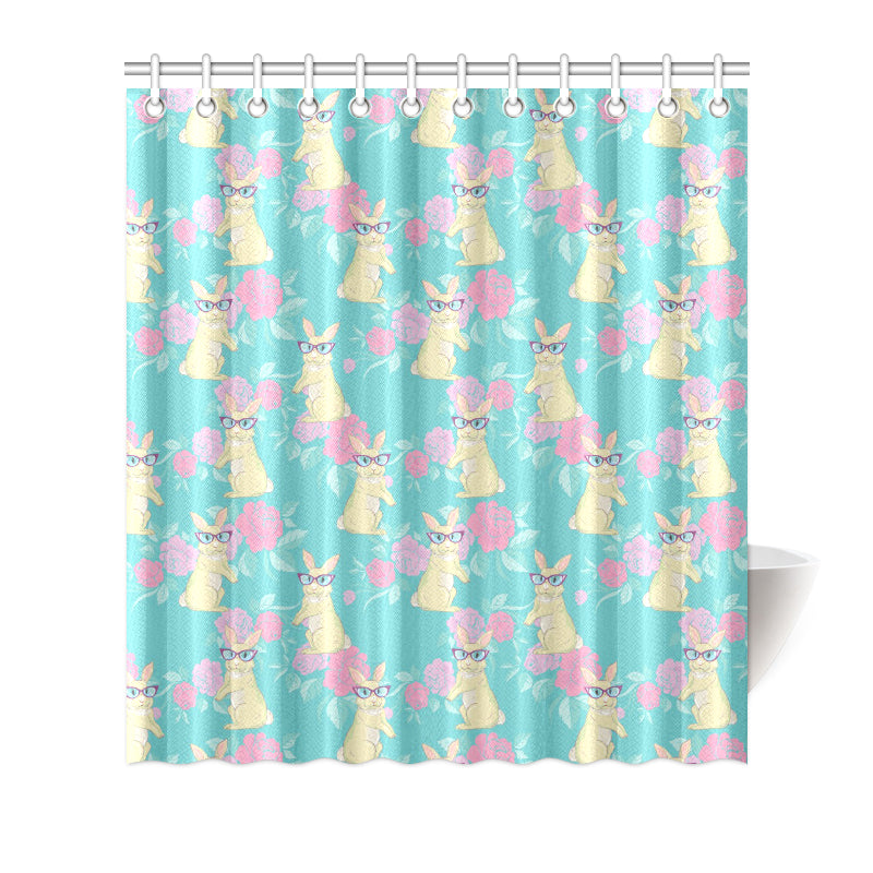 Rabbit Pattern Print Design RB05 Shower Curtain