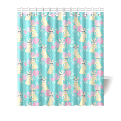 Rabbit Pattern Print Design RB05 Shower Curtain