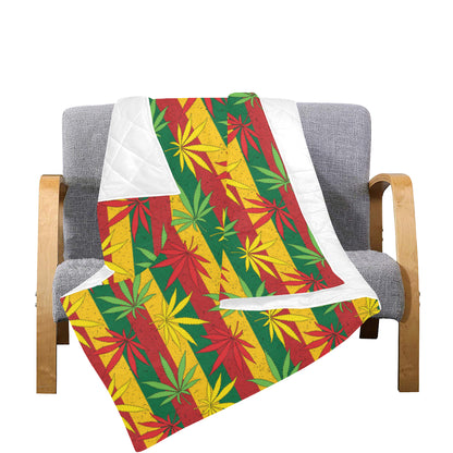 Rasta Pattern Print Design A03 Premium Quilt