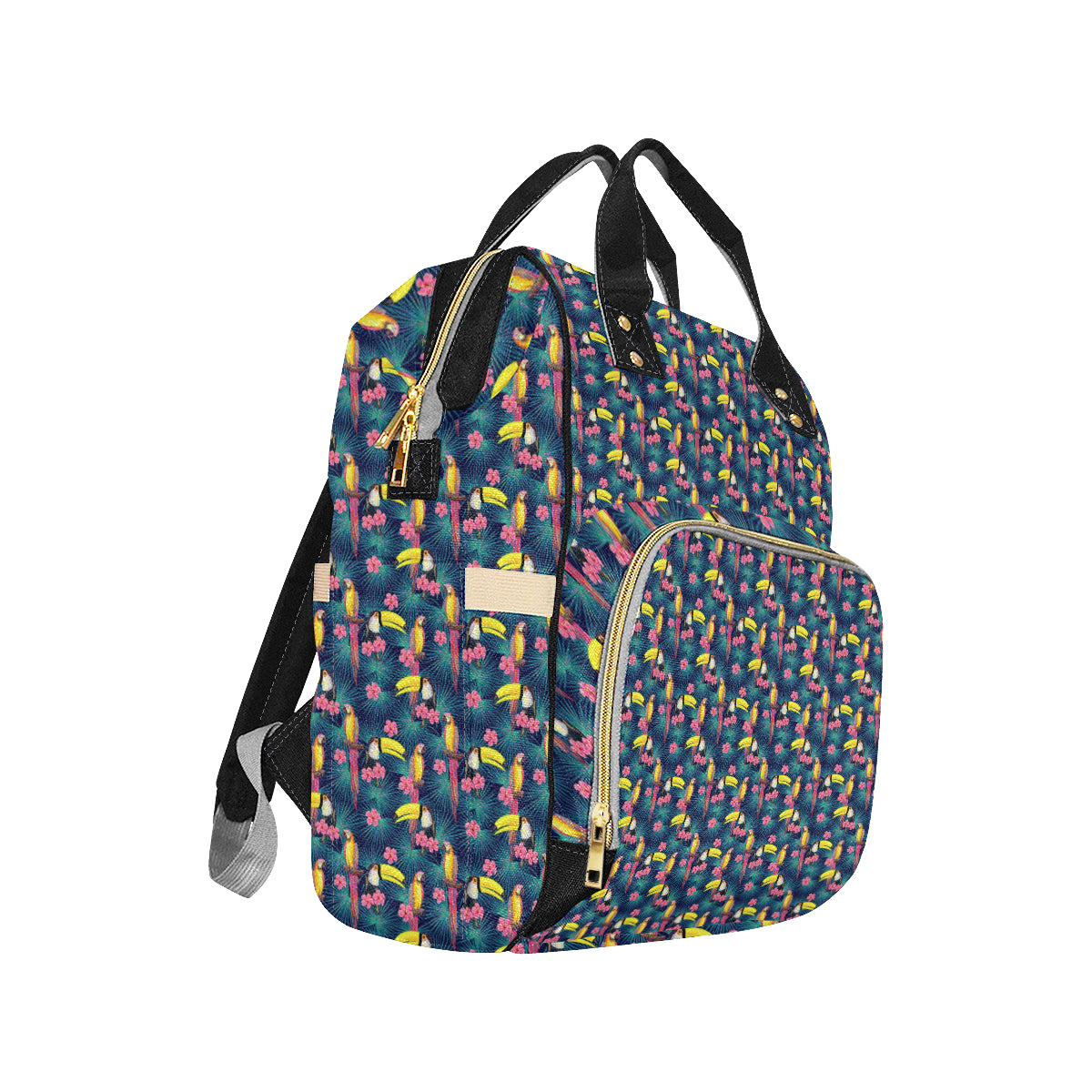 Toucan Parrot Design Diaper Bag Backpack