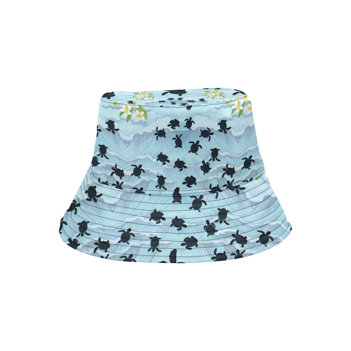Sea Turtle Pattern Print Design T011 Unisex Bucket Hat