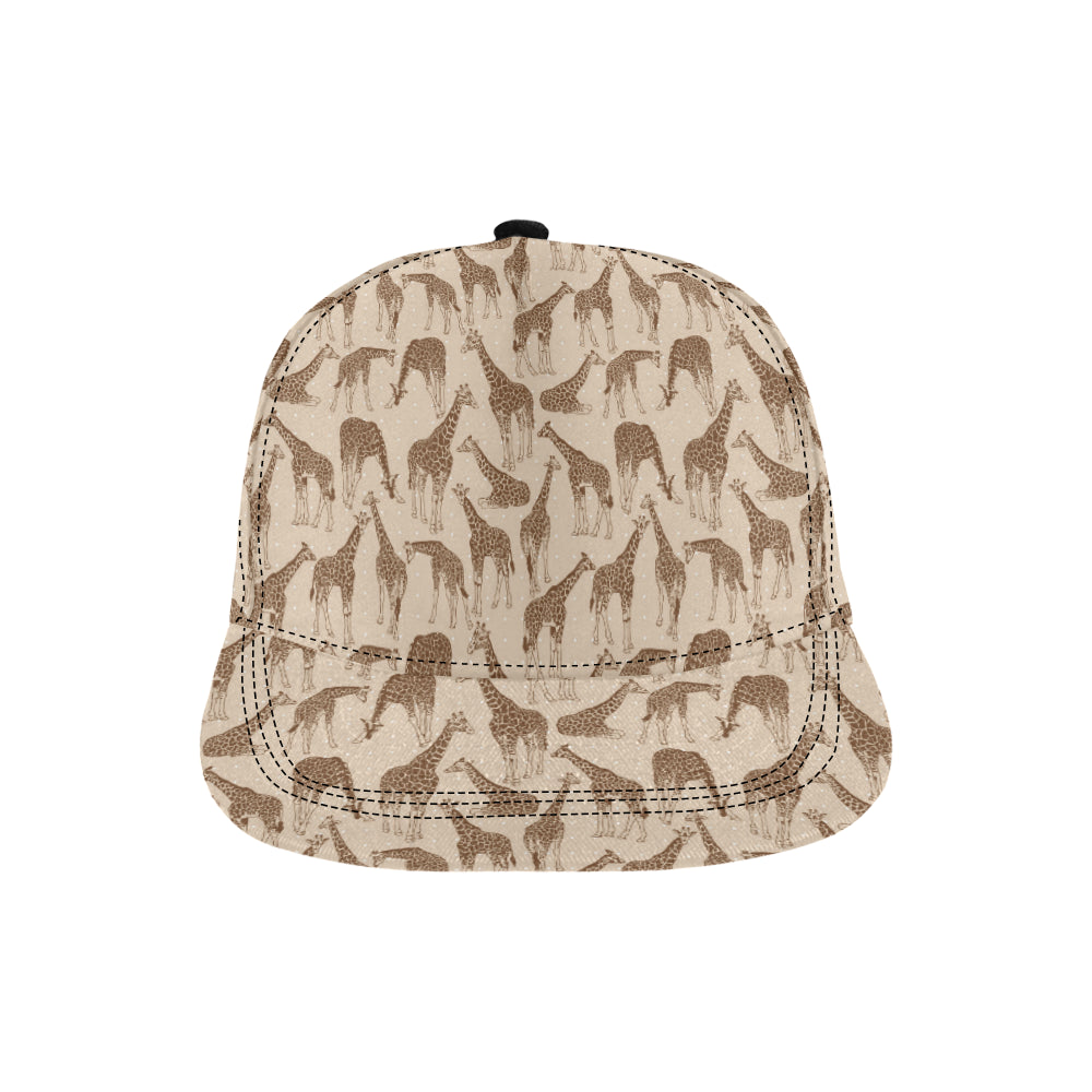 Giraffe Pattern Design Print Snapback Cap