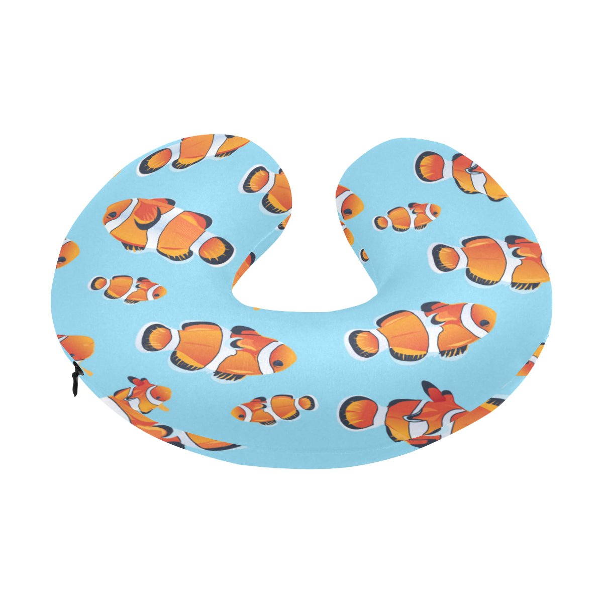 Clownfish Pattern Print Design 01 U-Shaped Travel Neck Pillow