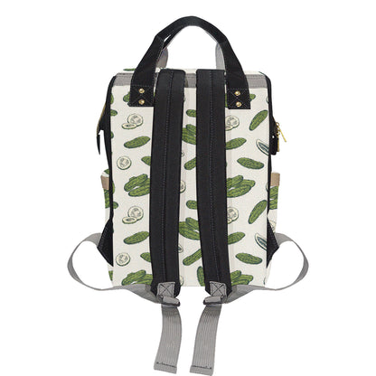 Cucumber Pattern Print Design CC05 Diaper Bag Backpack