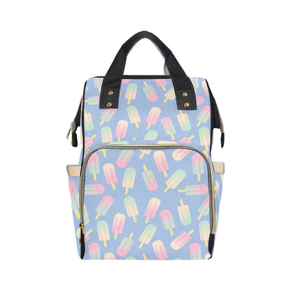 Ice Cream Pattern Print Design 05 Diaper Bag Backpack