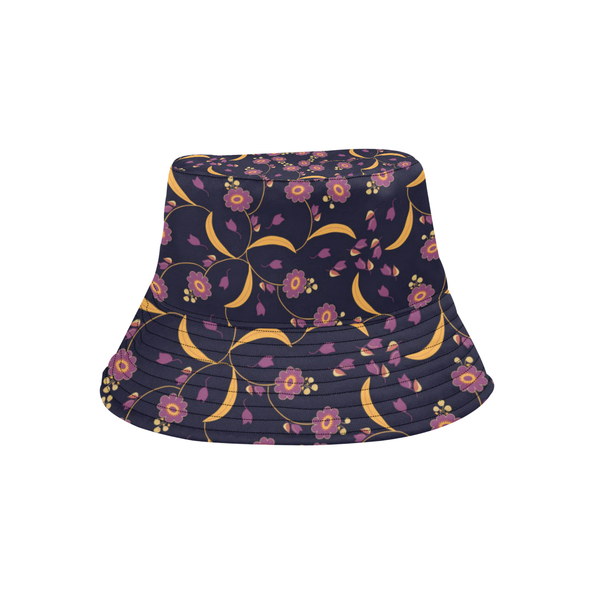 Anemone Pattern Print Design AM012 Unisex Bucket Hat