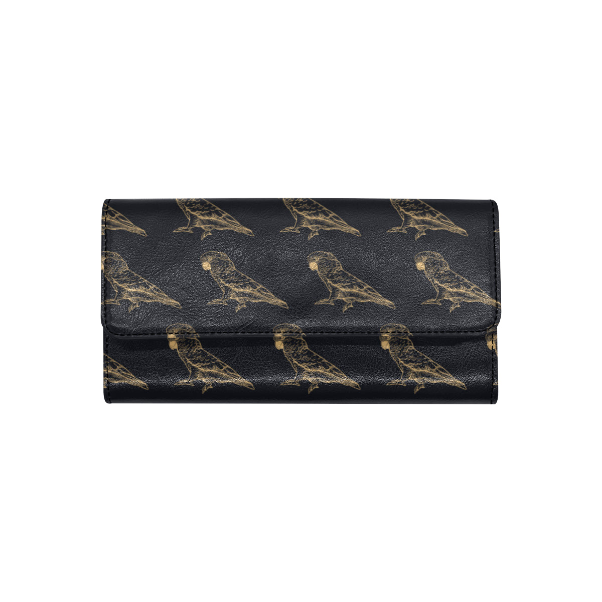 Parakeet Pattern Print Design A04 Women's Trifold Wallet