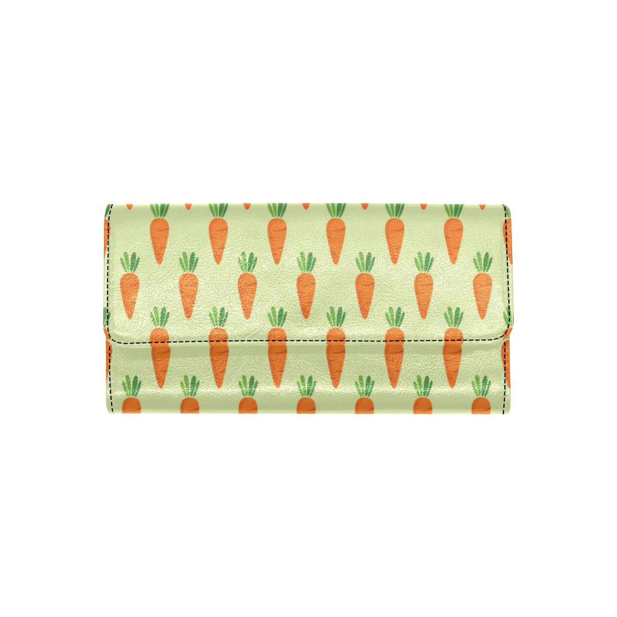 Carrot Pattern Print Design 02 Women's Trifold Wallet