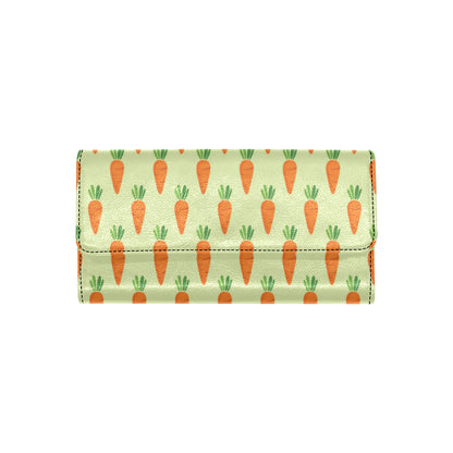 Carrot Pattern Print Design 02 Women's Trifold Wallet