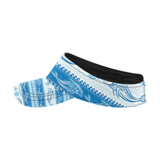 Dolphin Tribal Print Pattern Unisex Sun Visor