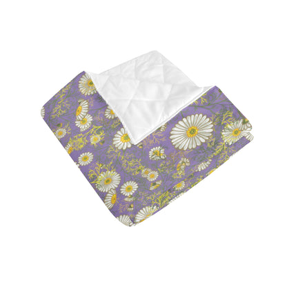Daisy Pattern Print Design DS011 Premium Quilt